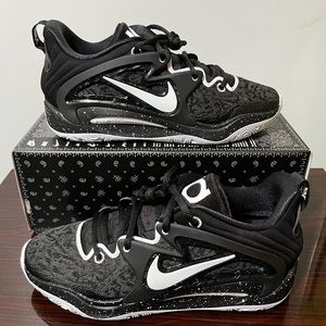 Nike KD 15 TB Black White Speckled Durant Sneakers Shoes DO9826-002 Men's Size 9